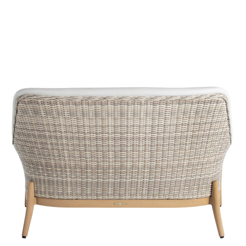 Palma 56" Wide Outdoor Loveseat with Cushions