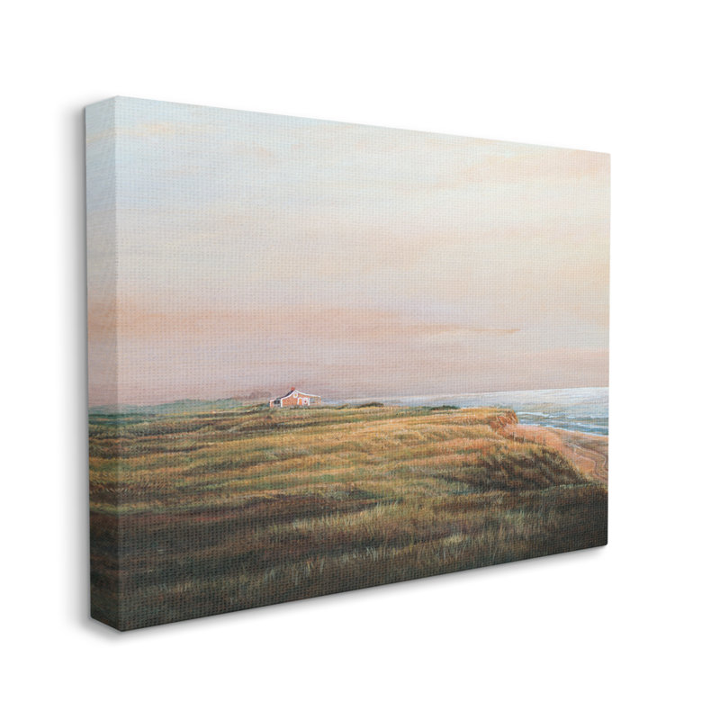 "Distant Seaside Cottage", Toile tendue, H 30 po x l 40 po x P 1,5 po