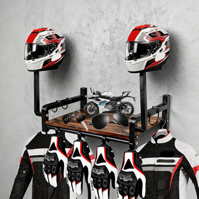 Support mural pour accessoires de moto
