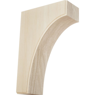 5 1/4"W x 4"D x 10"H Clarksville Bracket, Alder
