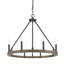 Minooka 8 - Light Dimmable Wagon Wheel Chandelier