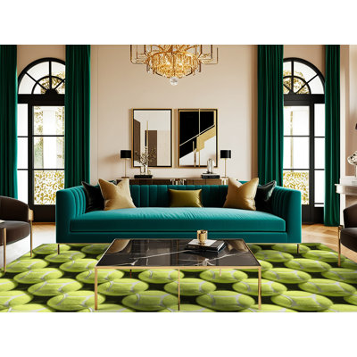 Tapis lavable avec balles de tennis