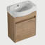 Commode de porte avec lavabo, 16 pouces, convient aux petites salles de bain