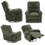 Fauteuil de chambre de bébé inclinable avec massage - Fauteuil inclinable pivotant avec poche latérale et dossier réglable-1595957004