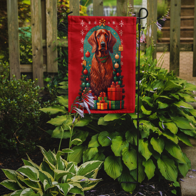 Drapeau de jardin en polyester double face H 15,5 po x l 11,25 po
