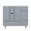 Ensemble de meuble-lavabo simple autoportant avec 4 tiroirs-2063386722