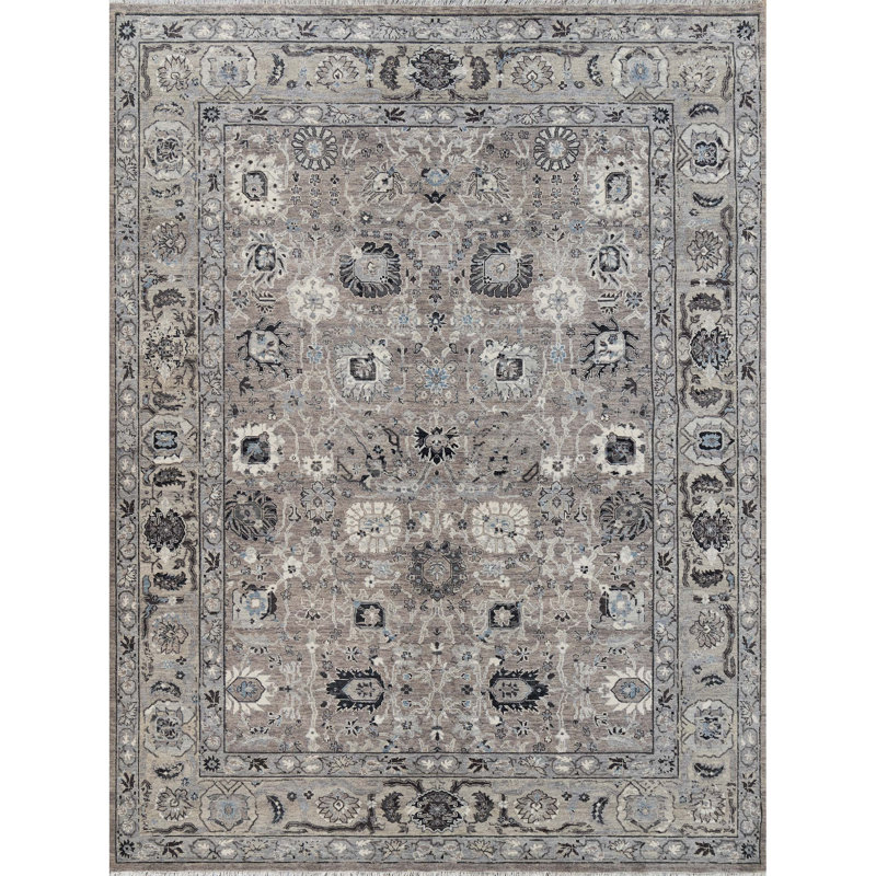 Wool Oriental Area Rug, Rectangle 6' x 9'
