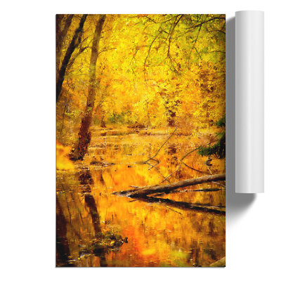 Autumn Forest Painting - Frameless Print