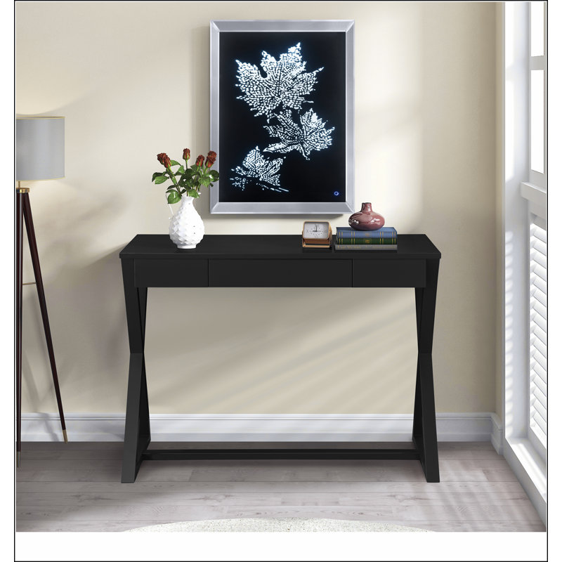 Nalo Charcoal Finish Console Table