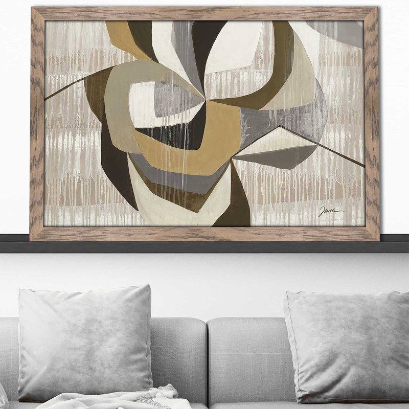 Jack in the Box - Peinture, Cadre taupe délavé, H 21,5 po x l 27,5 po x P 0,75 po