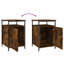 Cyndra 40cm W Iron Bedside Table-769736683