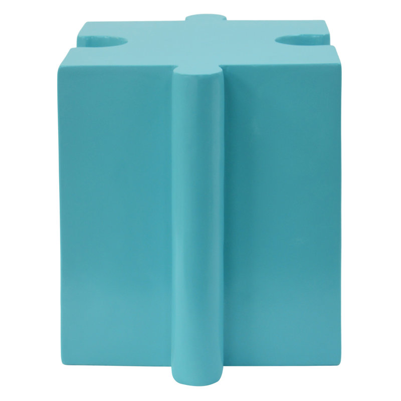 Puzzle Art Side Table(Only Including Table), Light Blue