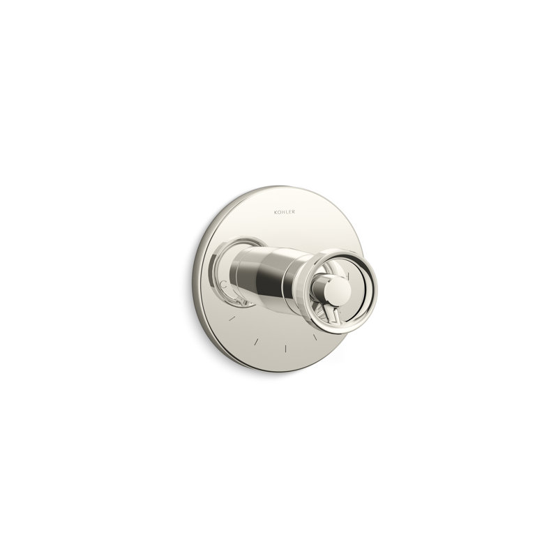 Components™ Thermostatic Valve Trim with Industrial Handle, Polished Nickel