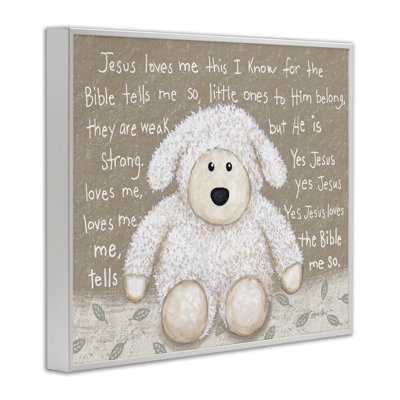 «Jesus Loves Me Little Lamb», estampe numérique, design par Annie Lapoint