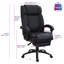 Fauteuil de direction ergonomique à haut dossier