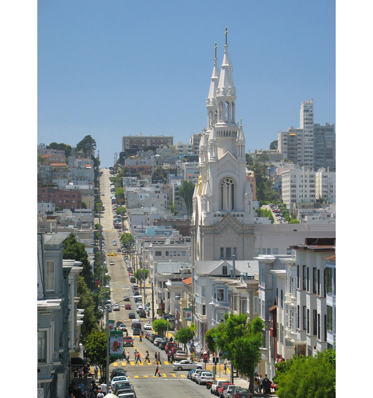 Filbert Street, North Beach, San Francisco, H 18 po x l 14 po