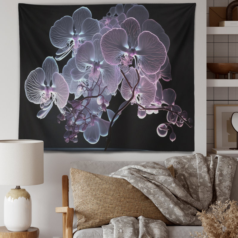 Tapisserie en polyester avec punaises, H 50 po x l 60 po