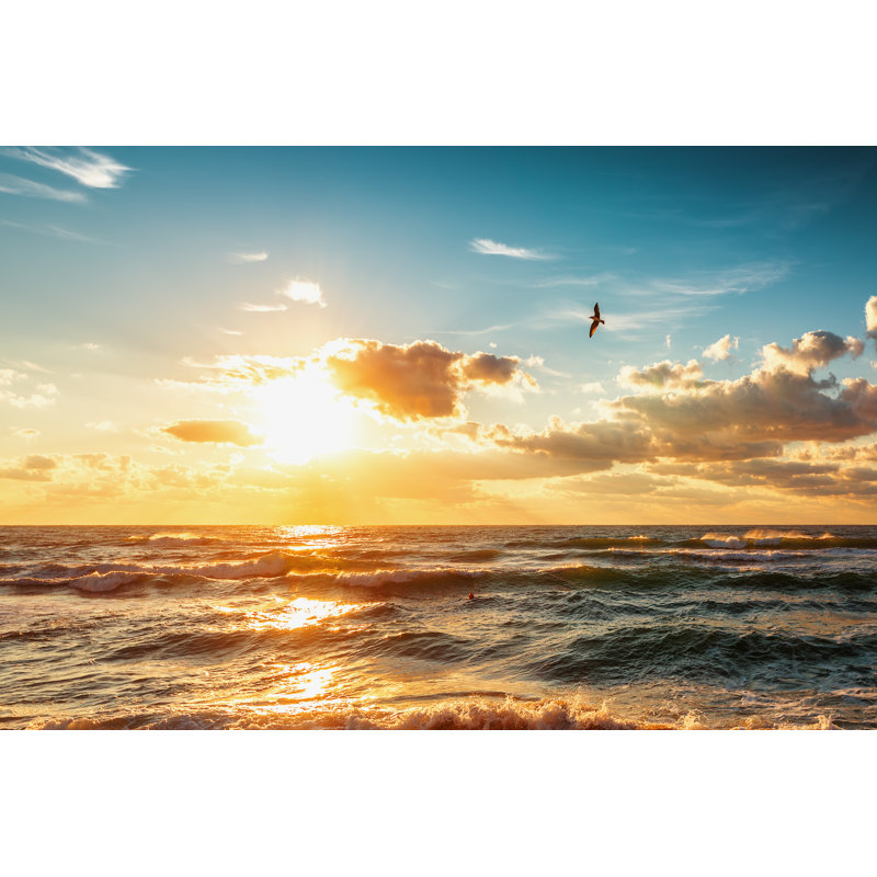 Magnifique lever de soleil - Photographie sur toile tendue, H 24 po x l 36 po