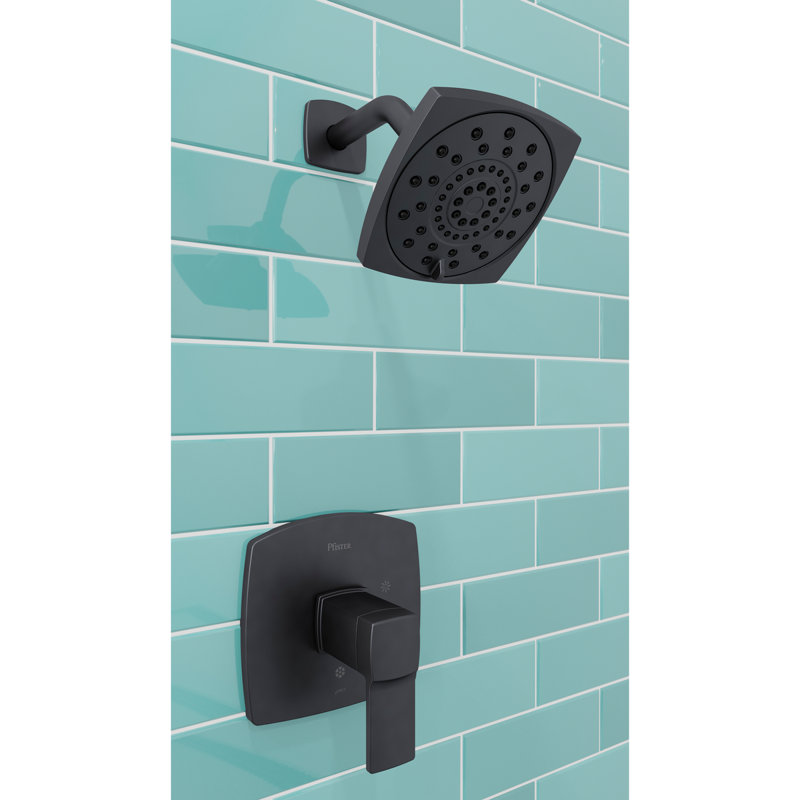 Deckard Dual Function Shower Faucet with Trim, Matte Black