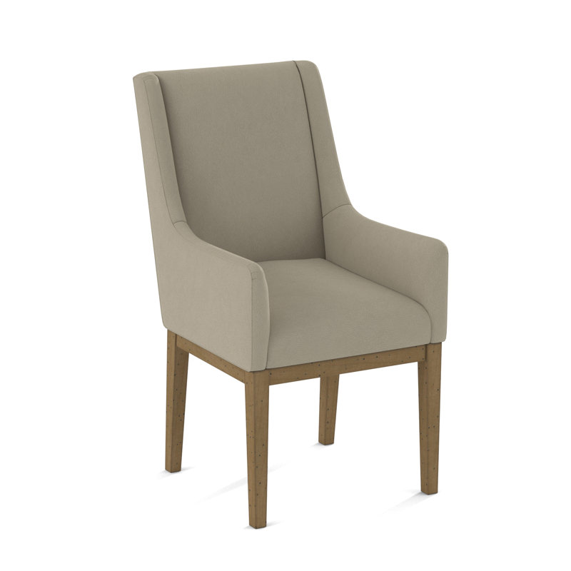 Upholstered Arm Chair, Rumor Dymond Dust, Weathered Gray