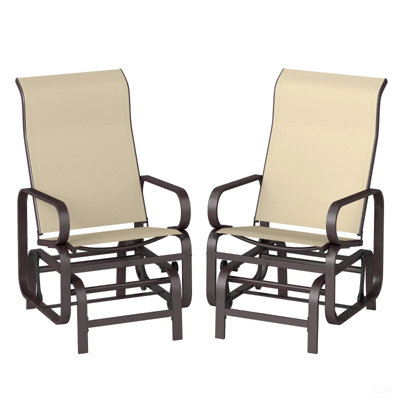 Ensemble de chaises hautes et chaises longues coulissantes pour l'extérieur