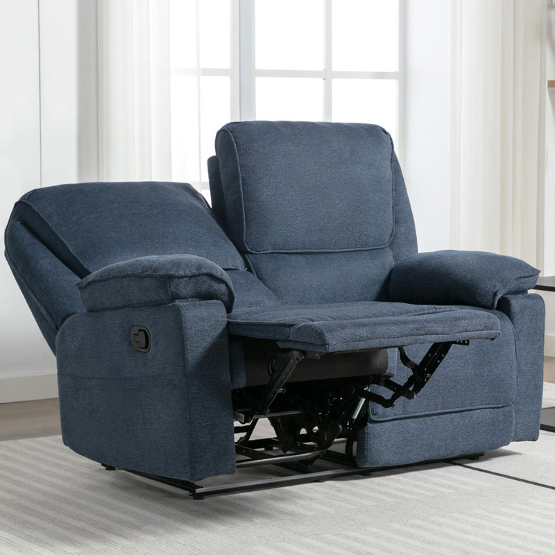 Sydney Latch Recliner 2 Seater Sofa, Blue