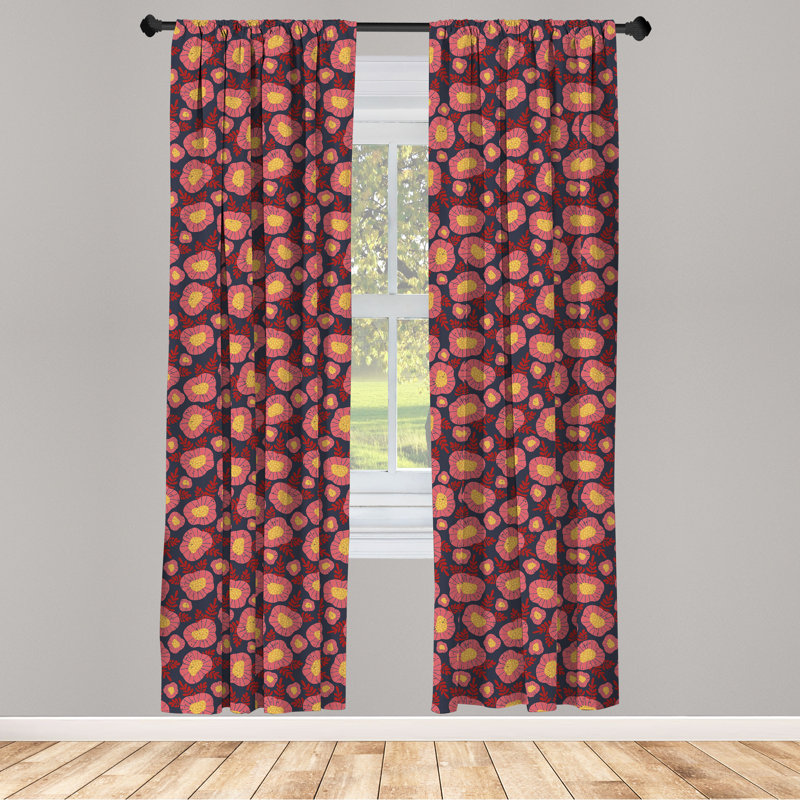 Rideaux 4 panneaux East Urban Home, L 56 po x L 95 po