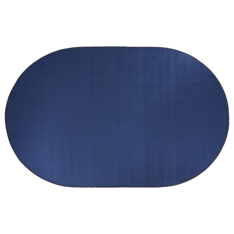 Tapis bleu touffeté Harrison, Ovale 12 pi x 18 pi
