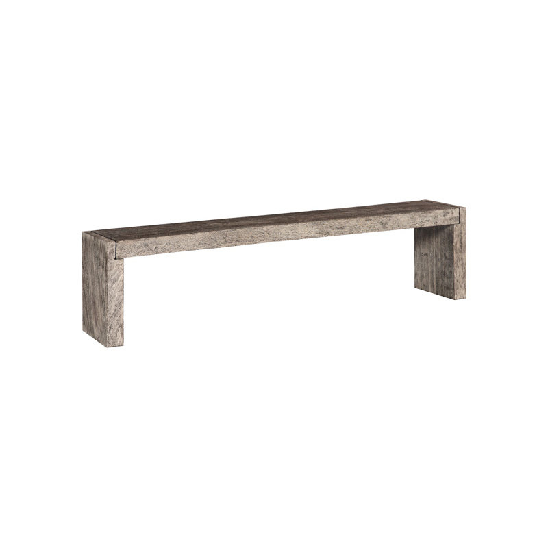 Banc en pierre grise