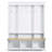 Elegant APP Controlled LED Light Hall Tree With 9 Hooks, Roman Column Design Storage Bench With 3 Large Cabinets, Farmhouse Entryway Organizer With Shelves For Hallway-74914754