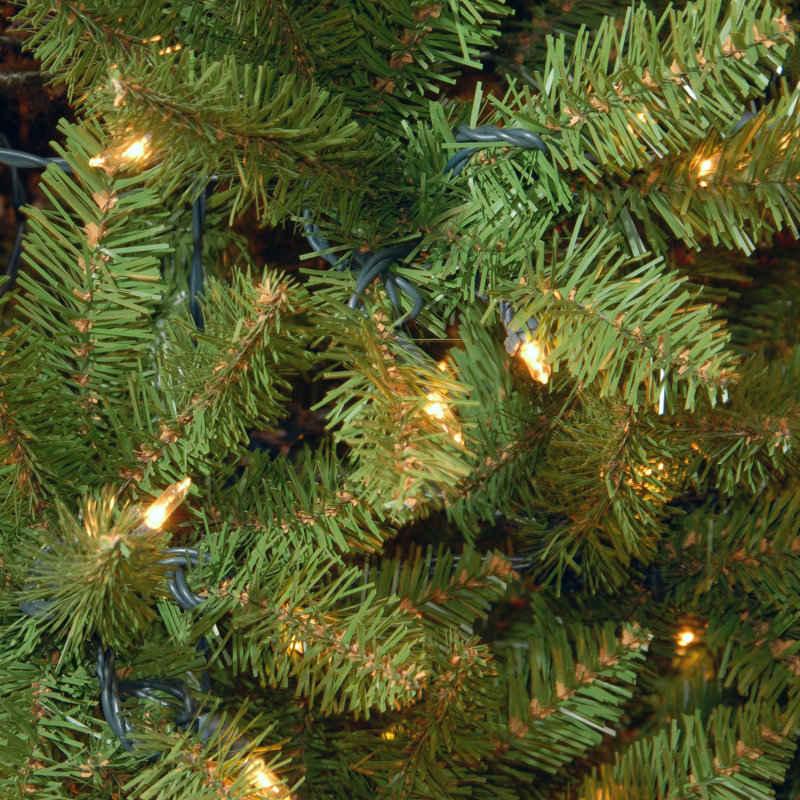 Sapin de noël artificiel vert 4,5 pi avec 150 lumières claires/blanches