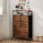 Fabric Dresser for Bedroom with Open Shelves, Tall Dresser with 8 Drawers, Storage Tower, Chest of Drawers for Closet-374108863