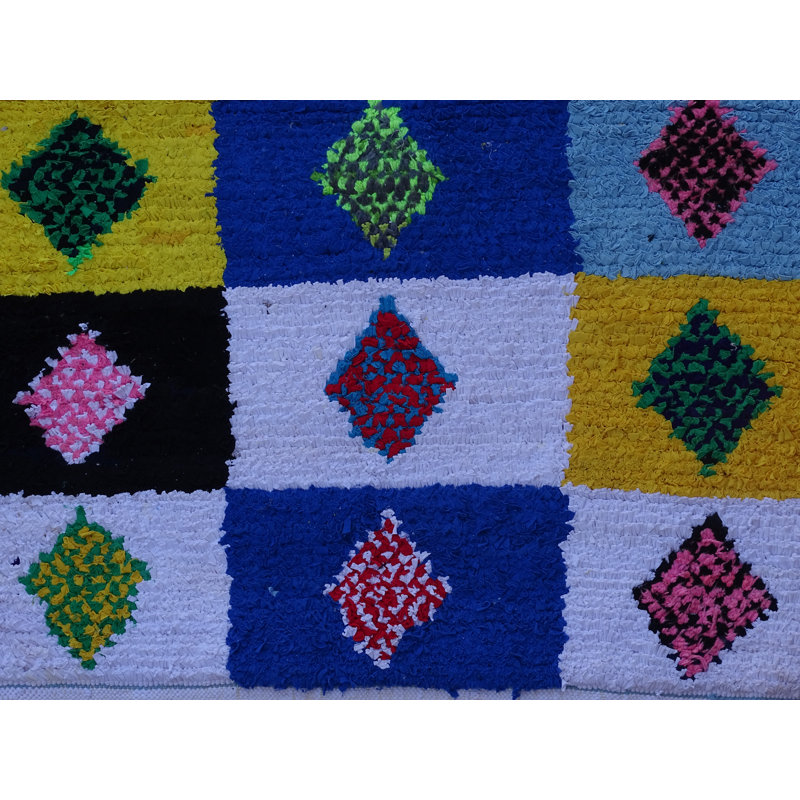 Moroccan Hand Woven 105cm X 145cm Area Rug