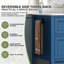 Meuble-lavabo simple de 76 cm avec comptoir en céramique et en pierre-1106239519