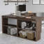 Bureau en bois massif avec bibliothèque et coin en L intégré-2032874433-2032874460