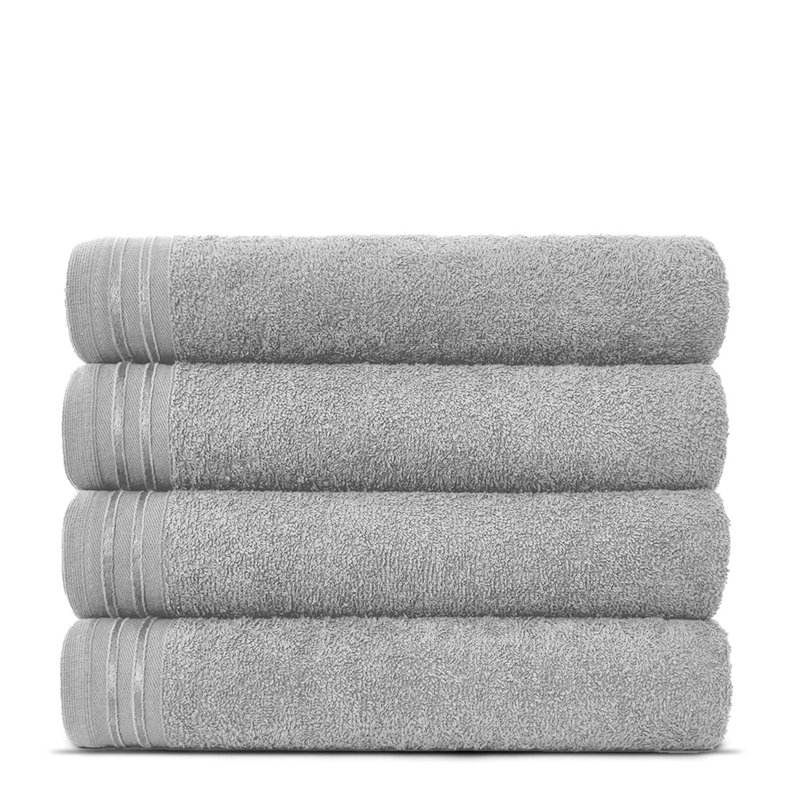 Jacie Bath Towel, Silver