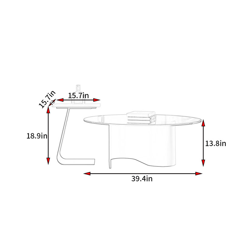 Table basse Italian Light Luxury