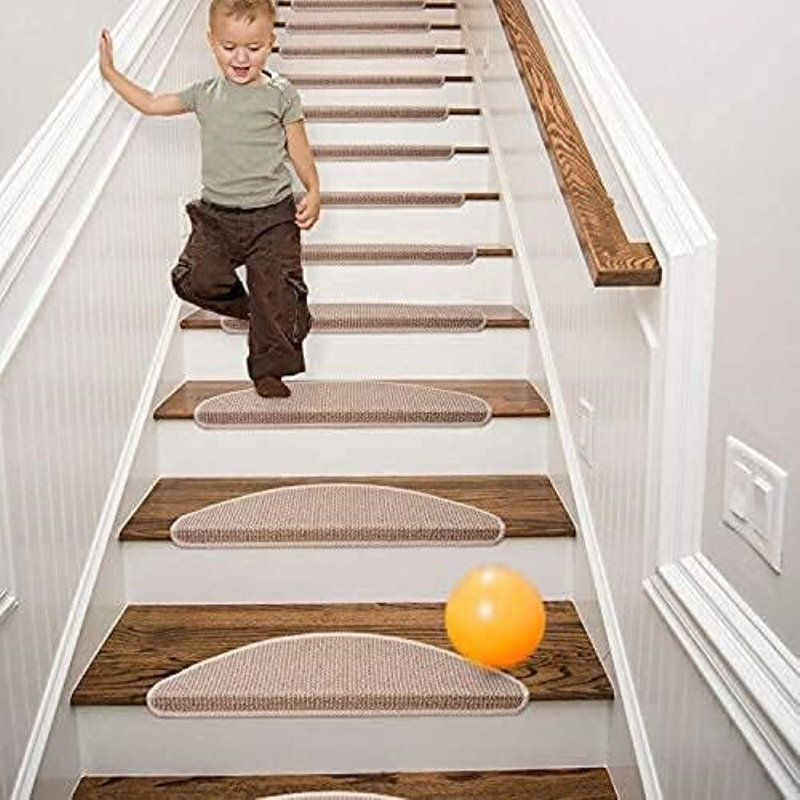 Tapis d'escalier Bullnose, Beige