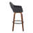 Sarah Fixed-Height Faux Leather Bar & Counter Stools with Bent Wood Legs & Round Footrest-100169895-100169896