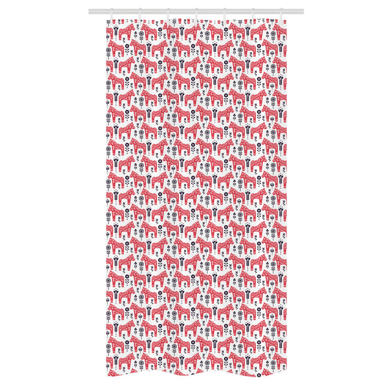 Sophina Shower Curtain with Hooks Included, 72" H x 36" W