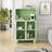 Wood Storage Cabinet with Glass Door and Shelves-1084170205