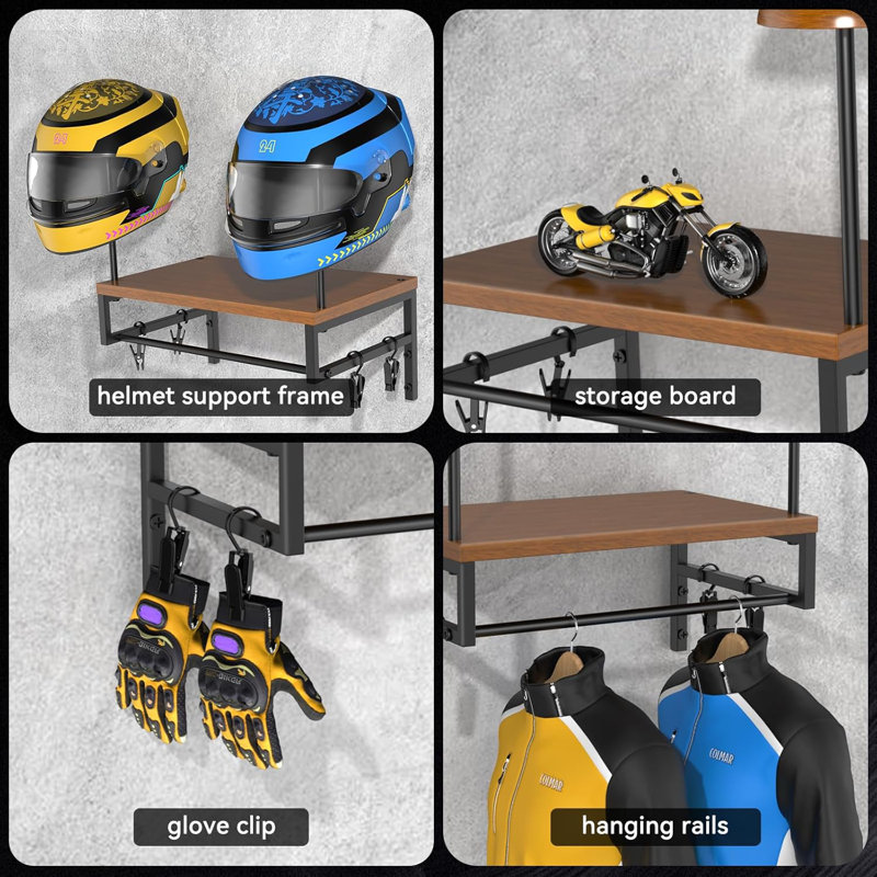 Support mural pour casque, support pour casque de moto