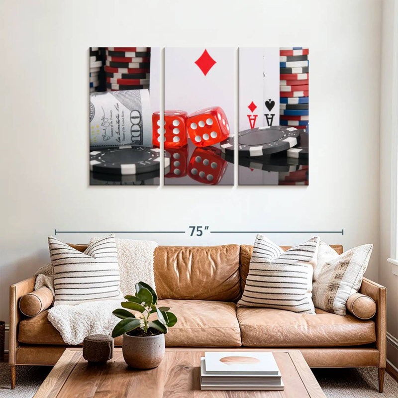 Senne Gambling Set, 36" H x 57" W