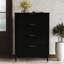 Commode 4 tiroirs en noir-970965226