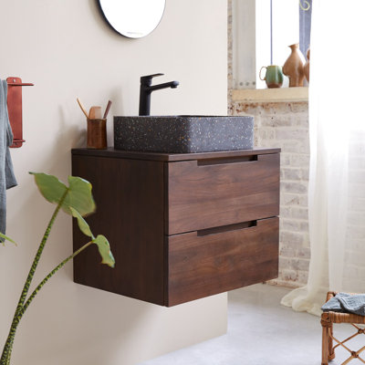 Romeo - Vanity unit in solid teak 60 cm