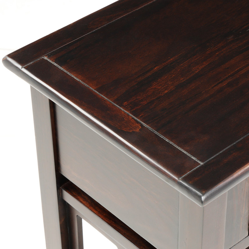 Console en bois massif 29,82 po Haverton, Espresso