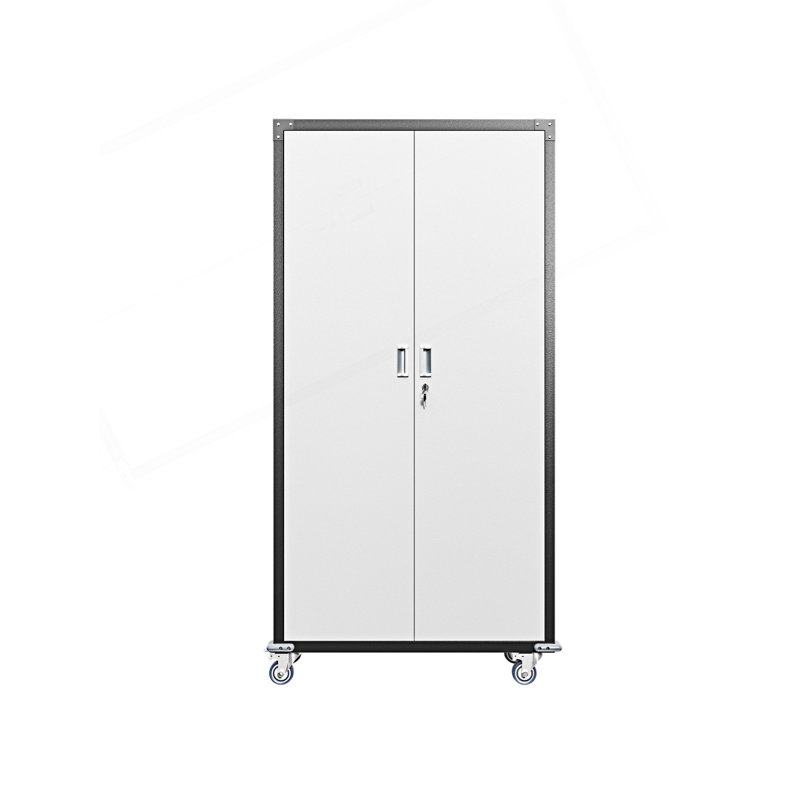 Entry Cabinet, Garage Storage Cabinet With Locking Doors And 4 Adjustable Shelves