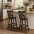 Kailayah Swivel Upholstered Counter Stool with Solid Wood Frame-1628050063