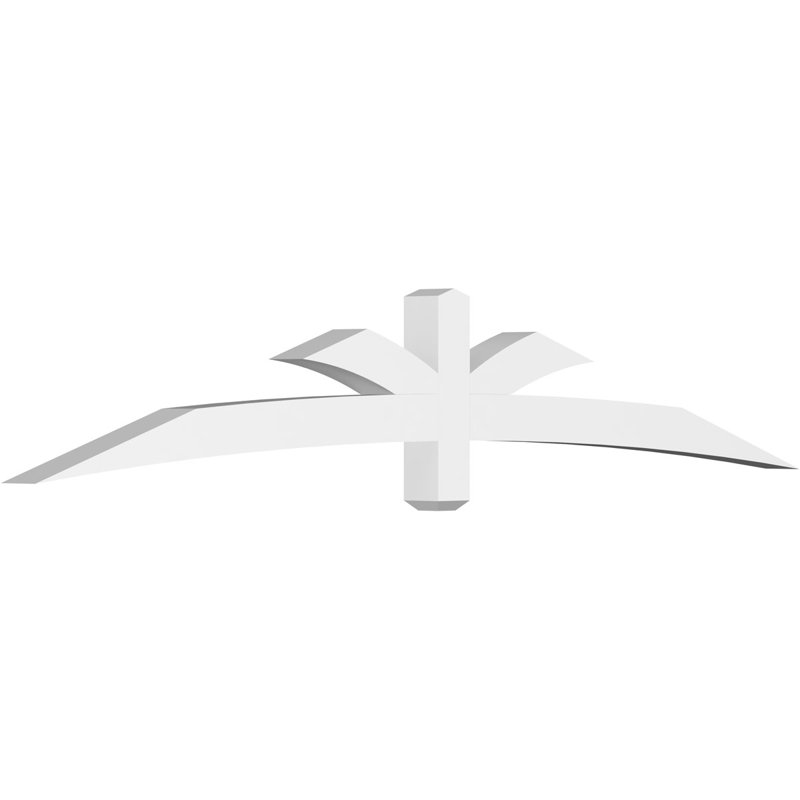 Support pour pignon Davenport, H 16 po x l 96 po (pas: 4/12), P 4 po x F 4 po, PVC