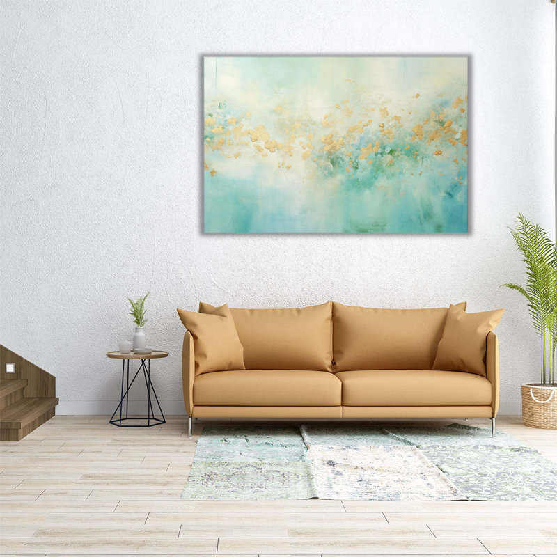 «Golden Aquamarine Rhapsody 2», H 20 po x l 30 po